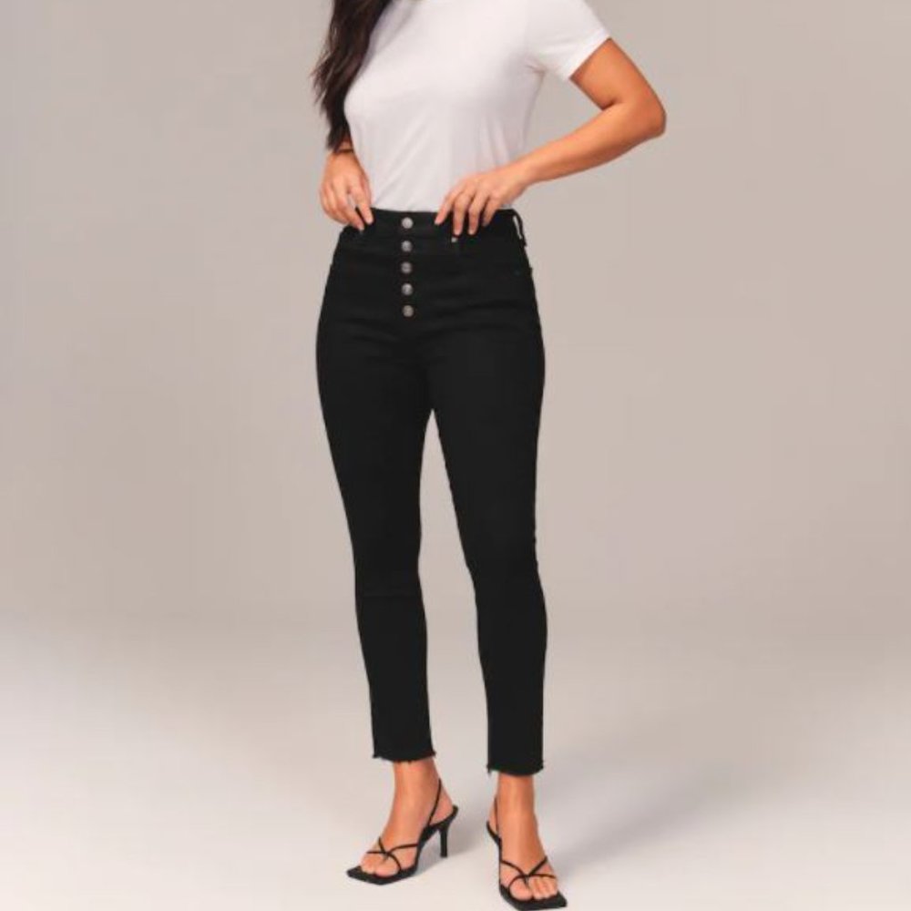 Abercrombie & Fitch High Rise Super Skinny Ankle Jeans